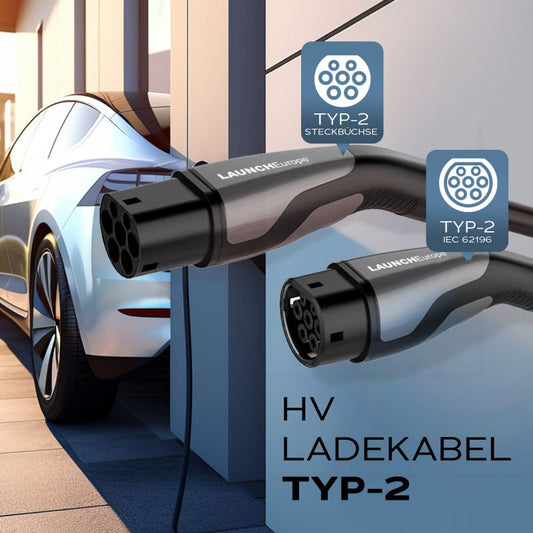 Ladekabel Typ 2 | 22kW | 7m