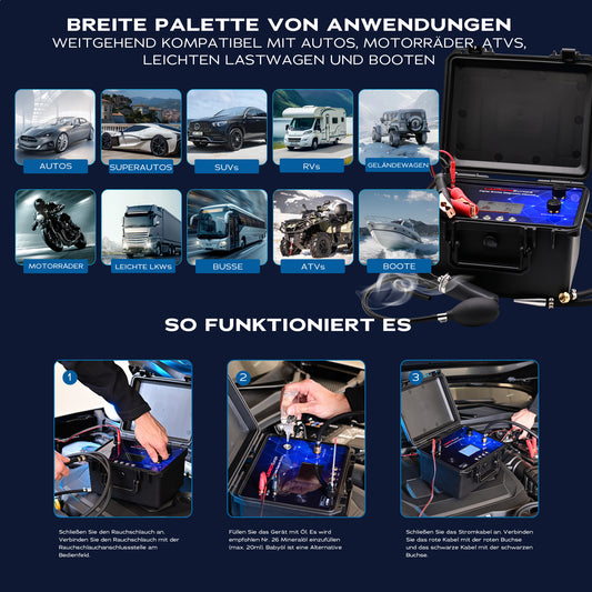 ICT-600 Digitale Nebelmaschine zur KFZ-Lecksuche
