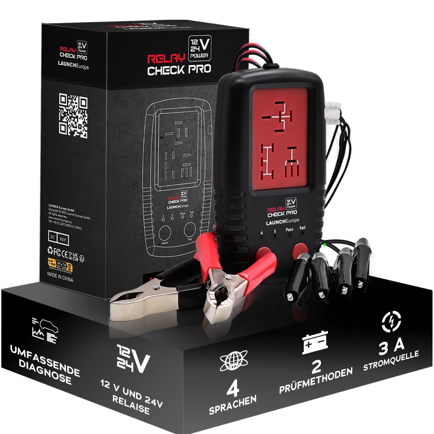 Produktbild von TsoLay Sicherungsprüfer Mit Drehkopf (180°), Austauschbaren Spitzen & LED-Lampe – Ideal Für Kfz-Elektrik & SMD-Diagnose