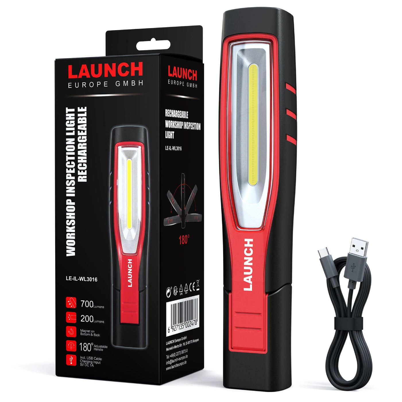 WL3016 LED Werkstattlampe - Rückläufer