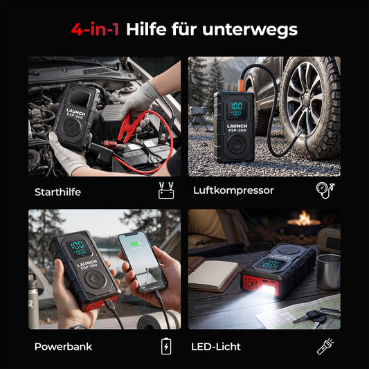ESP-200 4-in-1 Starthilfe mit Luftkompressor