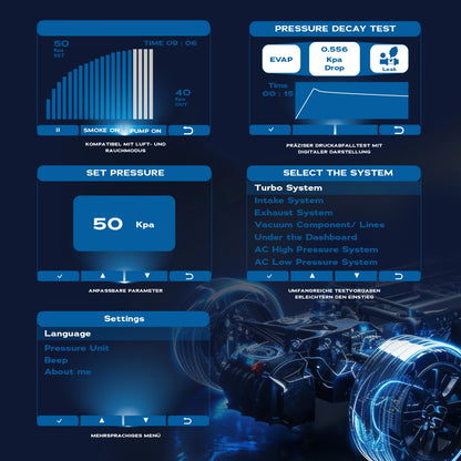 ICT-600 Digitale Nebelmaschine zur KFZ-Lecksuche
