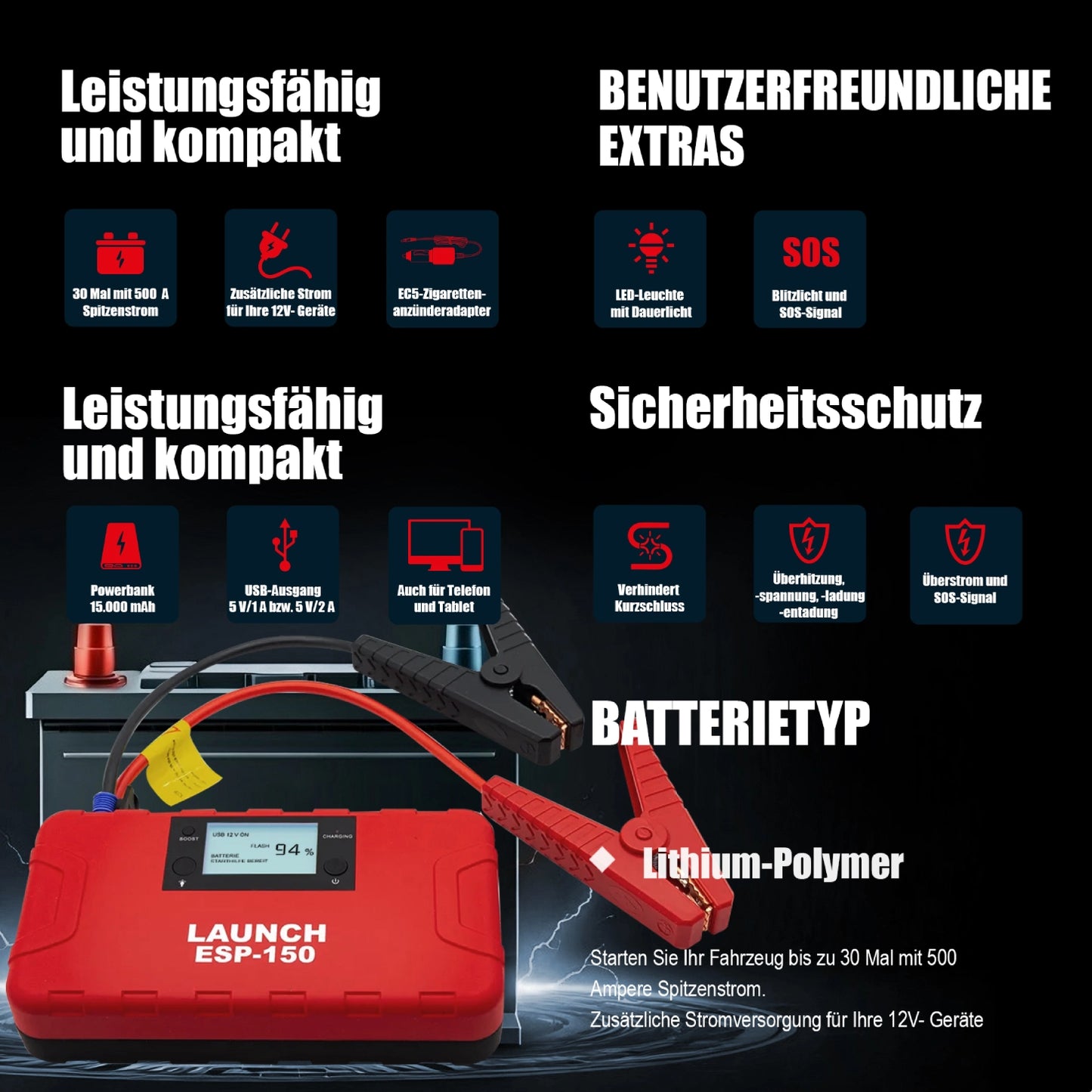 ESP-150 Starthilfegerät