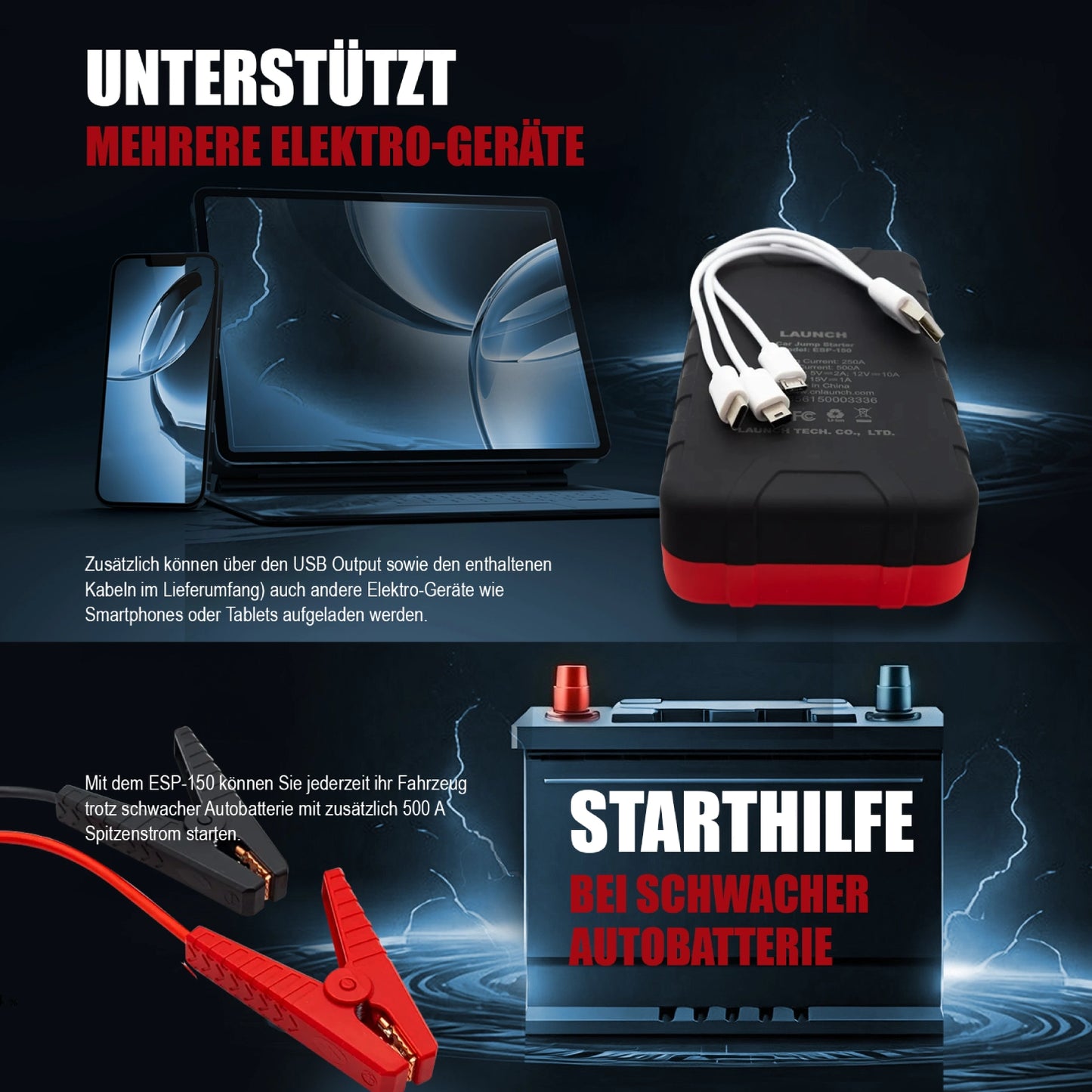 ESP-150 Starthilfegerät