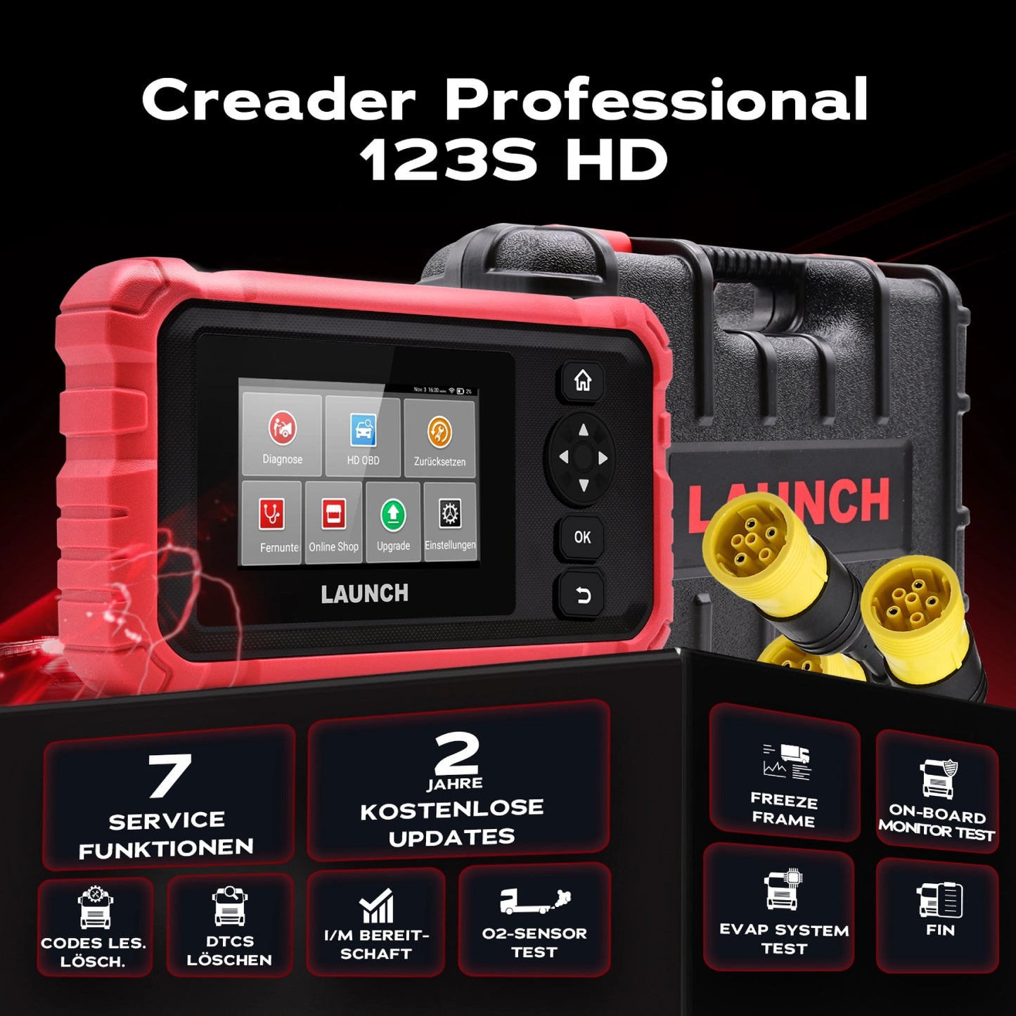 CRP 123S HD Funktionsüberblick