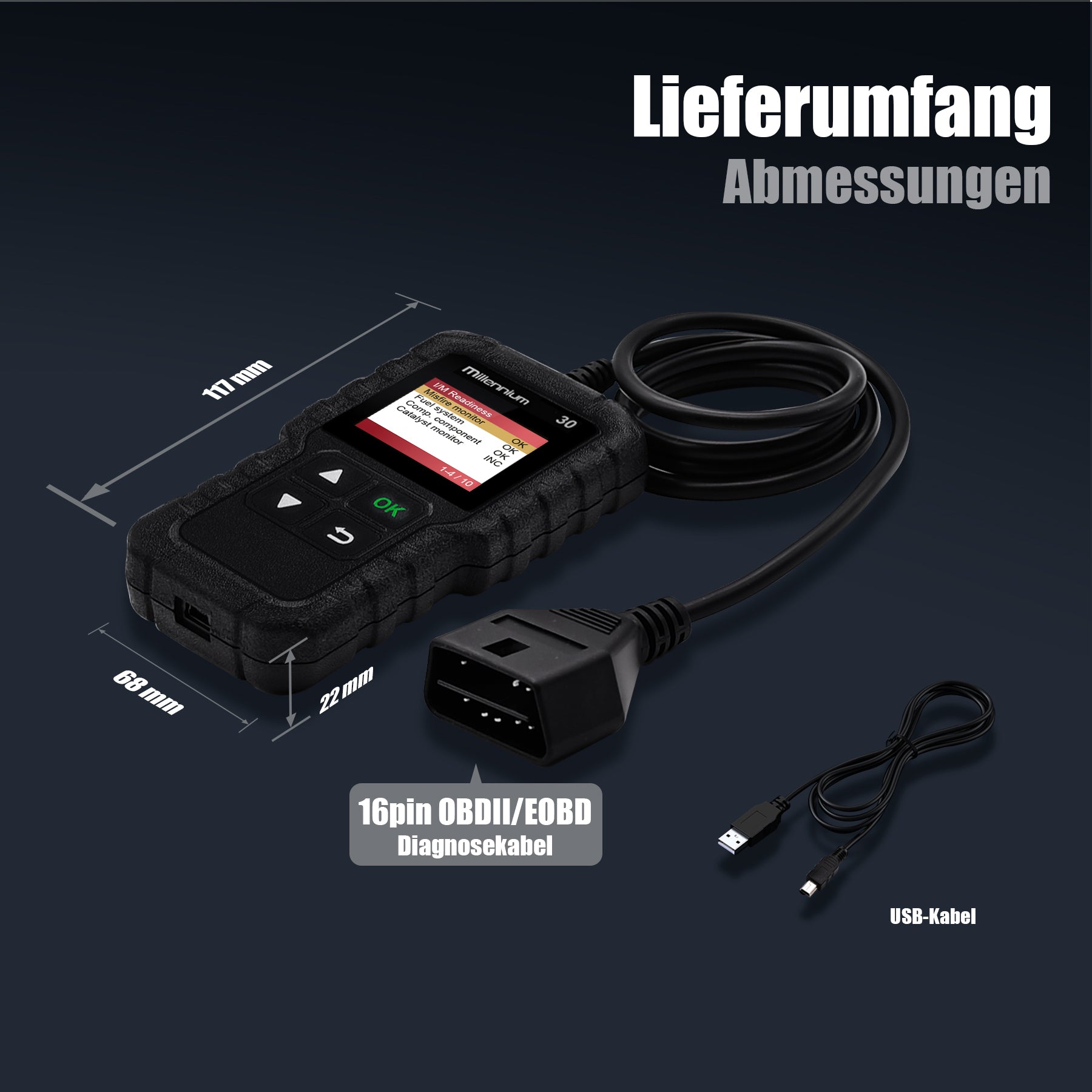 Millennium 30 OBD II-Diagnosetool