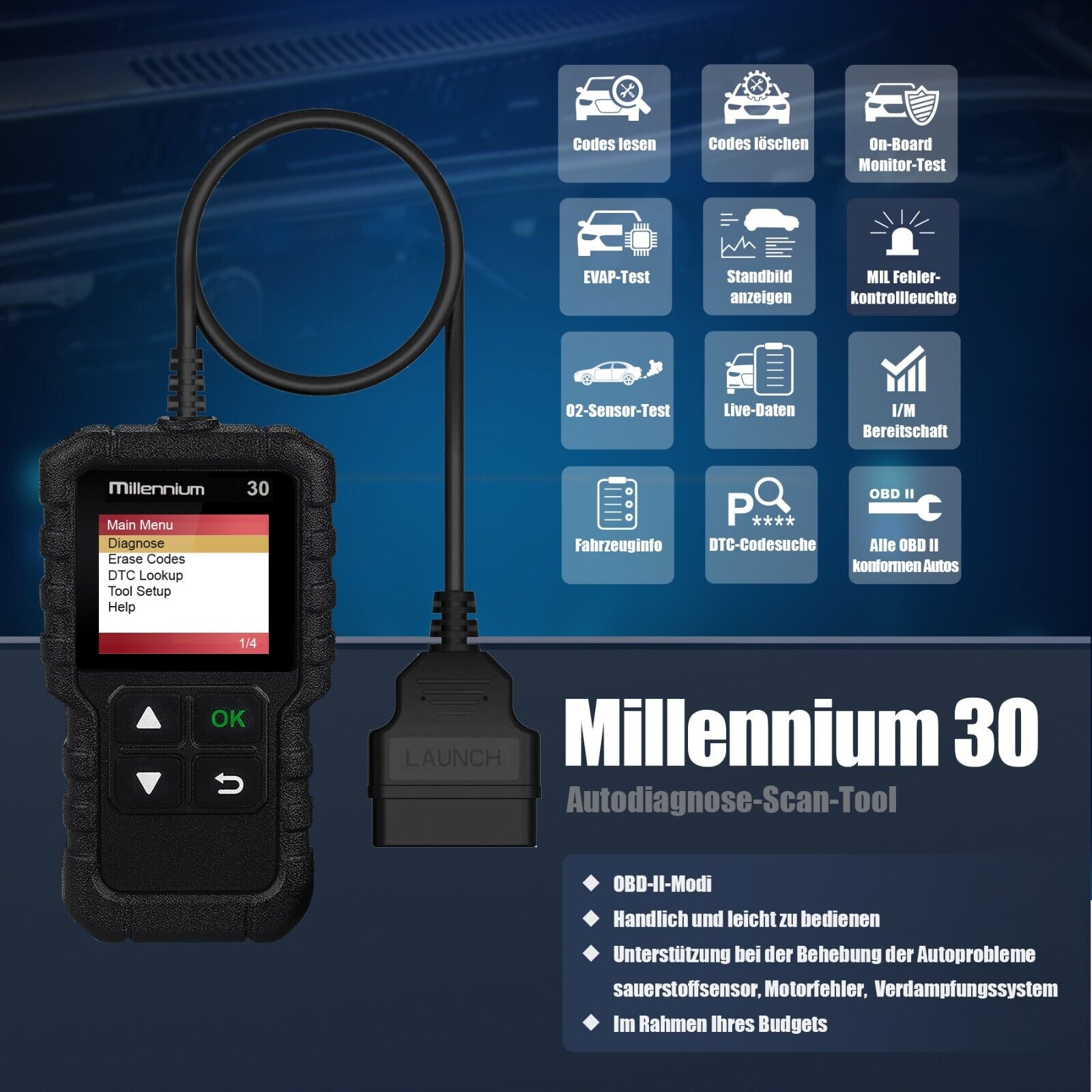 Millennium 30 OBD II-Diagnosetool