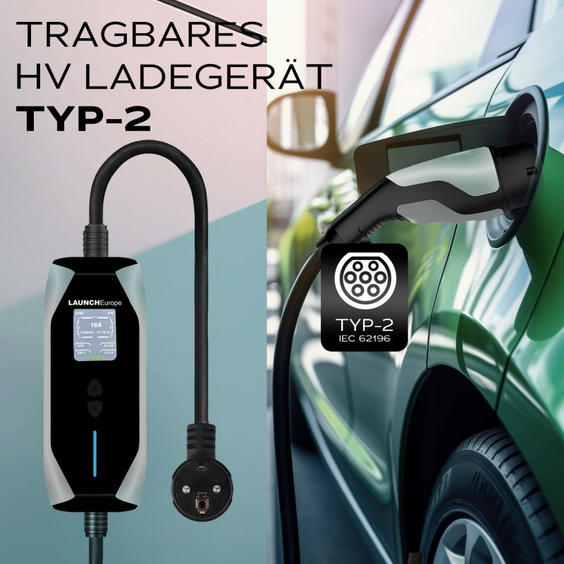 Tragbares HV-Ladekabel | Portable EV Charger | 3.5kW | 7m
