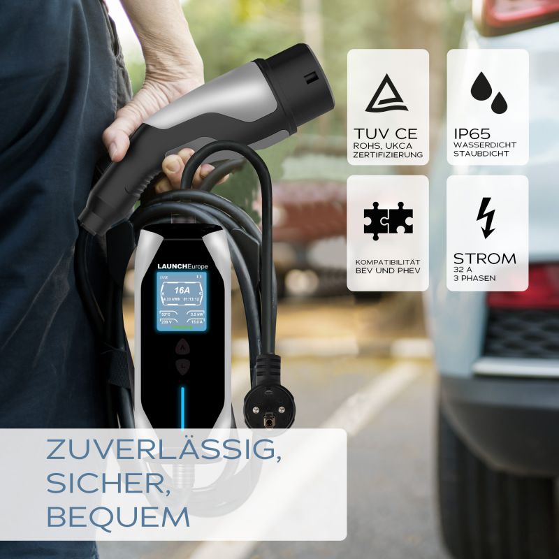 Tragbares Ladekabel Typ 2 | 3.5kW | 7m