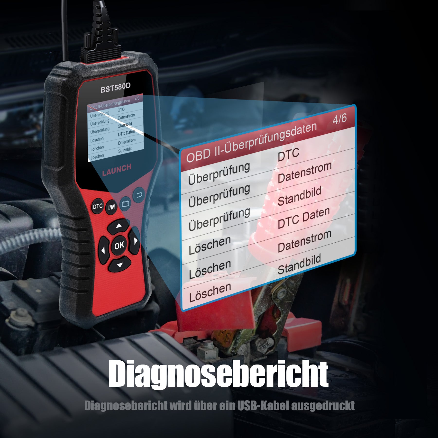 BST-580D Batterietester/ OBDII Tester