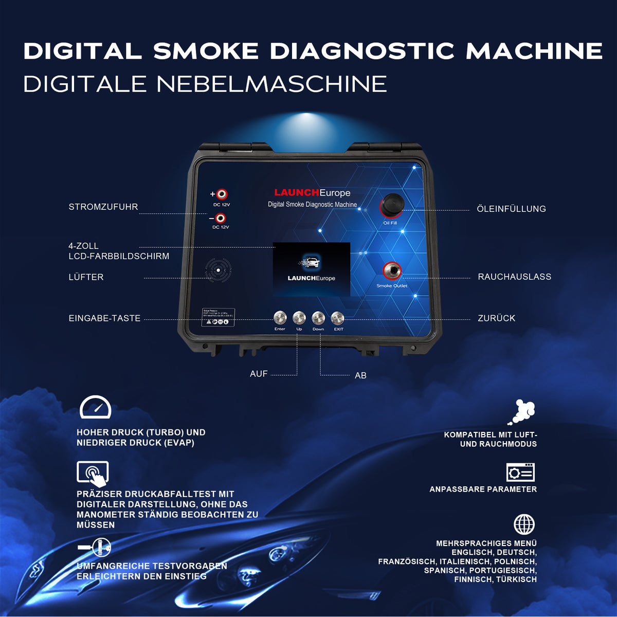 digital smoke diagnostic machine