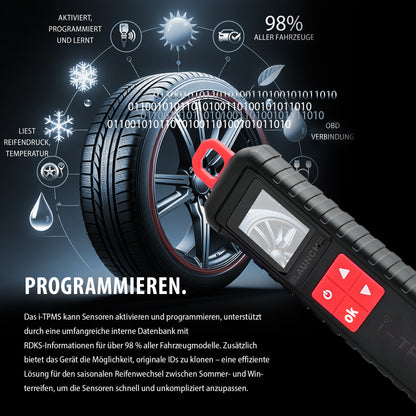 i-TPMS mit 20 Gummi-, 20 Aluminium- und 20 Metallsensoren (silber/schwarz)