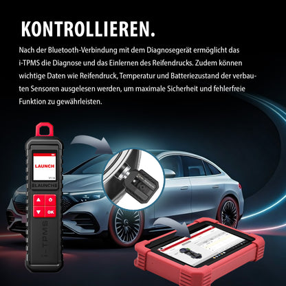 i-TPMS mit 20 Gummi-, 20 Aluminium- und 20 Metallsensoren (silber/schwarz)