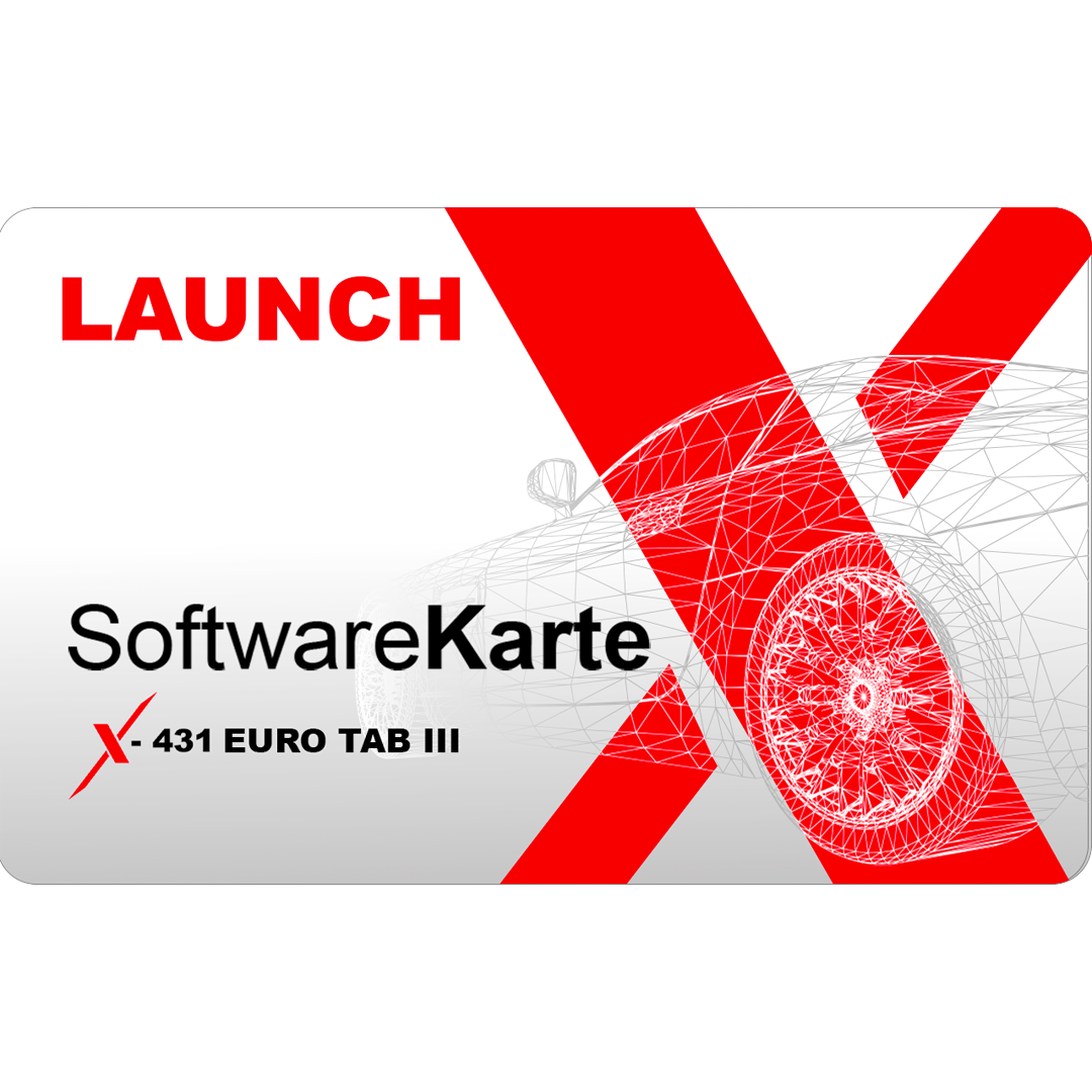 X-431 EURO TAB III Software Aktualisierungskarte - PKW 12 Monate